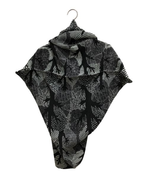 PLEATS PLEASE（プリーツプリーズ）PLEATS PLEASE (プリーツプリーズ) FOREST TREE CAPE BORERO ブラック サイズ:Freeの古着・服飾アイテム