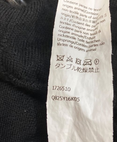 LOEWE（ロエベ）LOEWE (ロエベ) アナグラムロゴ刺繍カーディガン ブラック サイズ:Lの古着・服飾アイテム