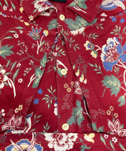 POLO JEANS CO.（ポロジーンズカンパニー）POLO JEANS CO. (ポロジーンズカンパニー) 鹿の子アロハシャツ レッド サイズ:XLの古着・服飾アイテム