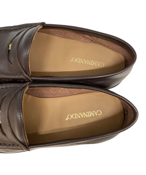 Caminando（カミナンド）Caminando (カミナンド) COIN ローファー ブラウン サイズ:7 未使用品の古着・服飾アイテム