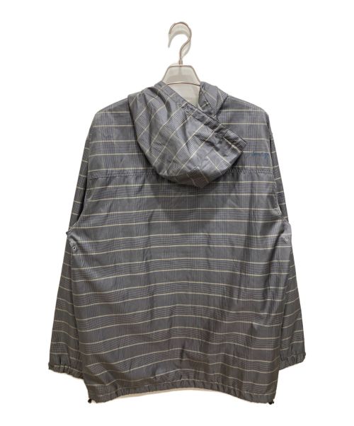 stussy（ステューシー）stussy (ステューシー) グレンチェクナイロンコート グレー サイズ:L相当の古着・服飾アイテム