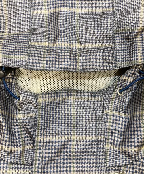 stussy（ステューシー）stussy (ステューシー) グレンチェクナイロンコート グレー サイズ:L相当の古着・服飾アイテム