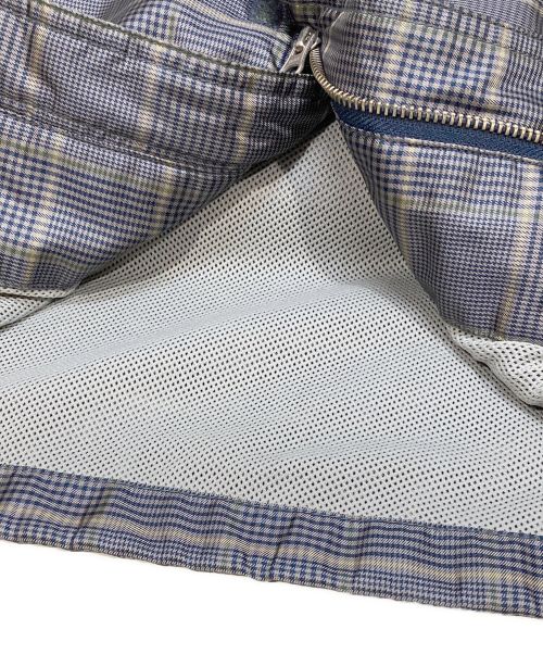 stussy（ステューシー）stussy (ステューシー) グレンチェクナイロンコート グレー サイズ:L相当の古着・服飾アイテム