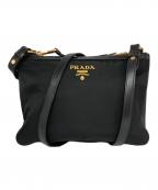 PRADAプラダ）の古着「ナイロンショルダーバッグ」｜ブラック