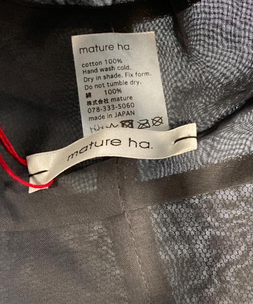 mature ha（マチュアーハ）mature ha (マチュアーハ) organdy hat middle グレー 未使用品の古着・服飾アイテム