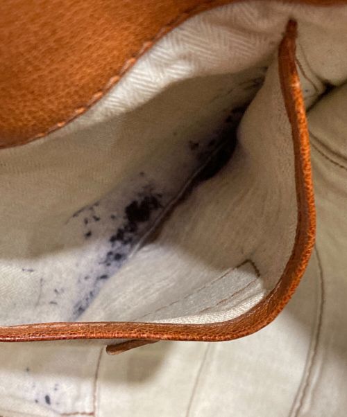 genten（ゲンテン）genten (ゲンテン) イントレチャートバッグ オレンジの古着・服飾アイテム