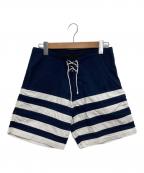 NALUTO TRUNKSナルトトランクス）の古着「ボーダーハーフパンツ」｜ネイビー