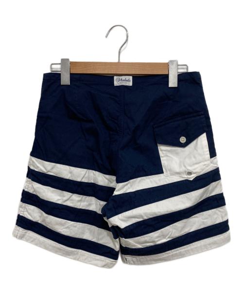 NALUTO TRUNKS（ナルトトランクス）NALUTO TRUNKS (ナルトトランクス) ボーダーハーフパンツ ネイビー サイズ:76cm (W30)の古着・服飾アイテム