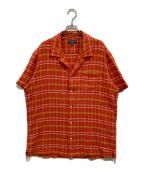 L.L.Beanエルエルビーン）の古着「半袖オープンカラーシャツ」｜オレンジ