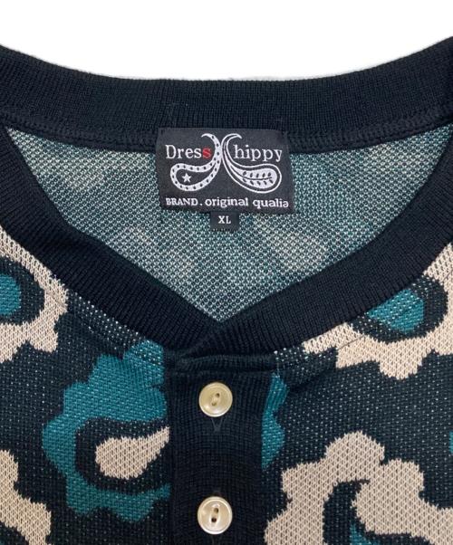 DRESS HIPPY（ドレスヒッピー）DRESS HIPPY (ドレスヒッピー) DH-PAISLEY S/S HENRY TEE グリーン サイズ:XLの古着・服飾アイテム