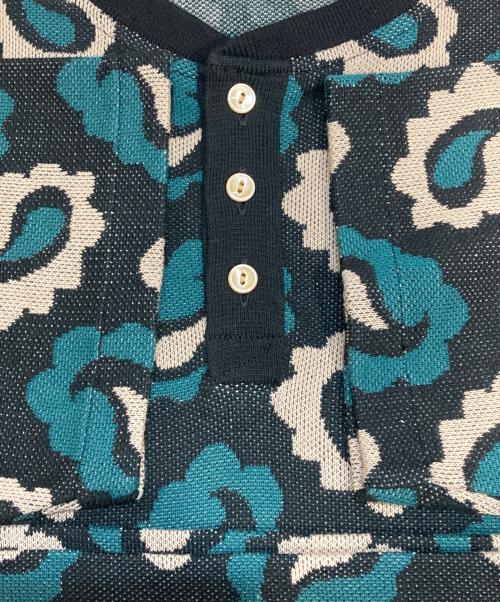 DRESS HIPPY（ドレスヒッピー）DRESS HIPPY (ドレスヒッピー) DH-PAISLEY S/S HENRY TEE グリーン サイズ:XLの古着・服飾アイテム