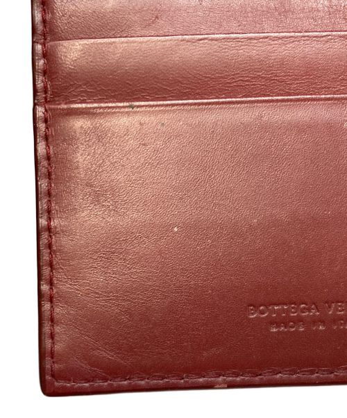 BOTTEGA VENETA（ボッテガベネタ）BOTTEGA VENETA (ボッテガベネタ) イントレチャートマネークリップ ブラウンの古着・服飾アイテム