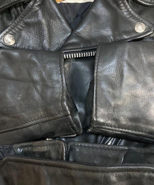 Schott（ショット）Schott (ショット) ダブルライダースジャケット ブラック サイズ:Mの古着・服飾アイテム