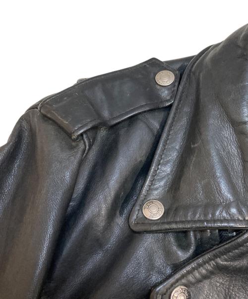 Schott（ショット）Schott (ショット) ダブルライダースジャケット ブラック サイズ:Mの古着・服飾アイテム