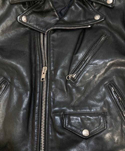 Schott（ショット）Schott (ショット) ダブルライダースジャケット ブラック サイズ:Mの古着・服飾アイテム