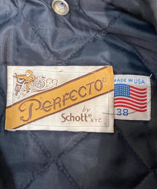 Schott（ショット）Schott (ショット) ダブルライダースジャケット ブラック サイズ:Mの古着・服飾アイテム