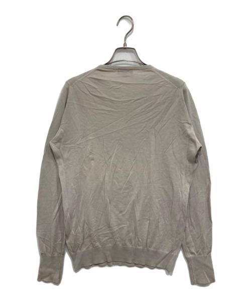JOHN SMEDLEY（ジョンスメドレー）JOHN SMEDLEY (ジョンスメドレー) シーアイランドコットンVネックニット ベージュ サイズ:Sの古着・服飾アイテム