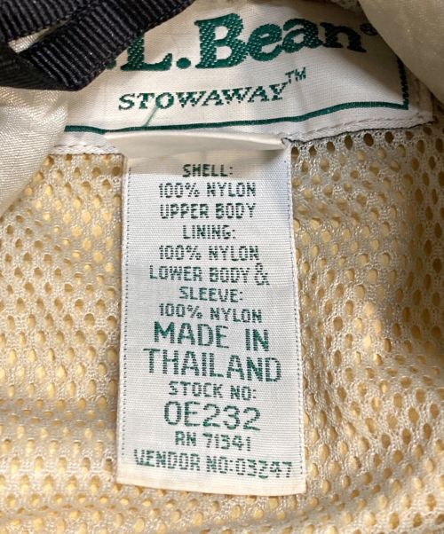 L.L.Bean（エルエルビーン）L.L.Bean (エルエルビーン) 「STOWAWAY」マウンテンパーカー ネイビー サイズ:Lの古着・服飾アイテム