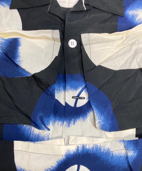 N.HOOLYWOOD（エヌ ハリウッド）N.HOOLYWOOD (エヌ ハリウッド) HALF SLEEVE SHIRT ブラック×ブルー サイズ:S (36)の古着・服飾アイテム