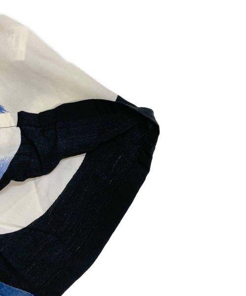 N.HOOLYWOOD（エヌ ハリウッド）N.HOOLYWOOD (エヌ ハリウッド) HALF SLEEVE SHIRT ブラック×ブルー サイズ:S (36)の古着・服飾アイテム