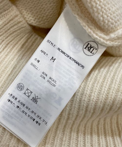 RECTO（レクト）RECTO (レクト) オープンフロントセーター ベージュ サイズ:Mの古着・服飾アイテム