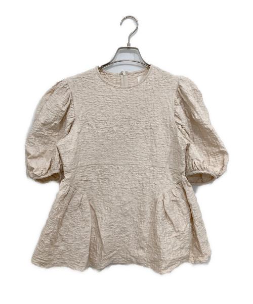 OHGA（オオガ）OHGA (オオガ) POWANリップルパフブラウス ピンク サイズ:Freeの古着・服飾アイテム