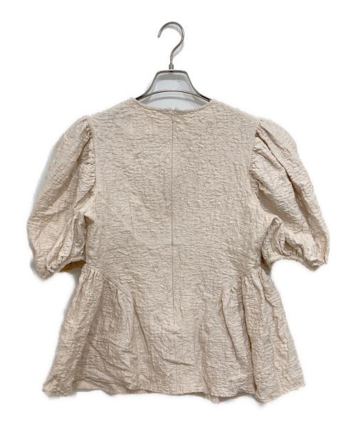 OHGA（オオガ）OHGA (オオガ) POWANリップルパフブラウス ピンク サイズ:Freeの古着・服飾アイテム