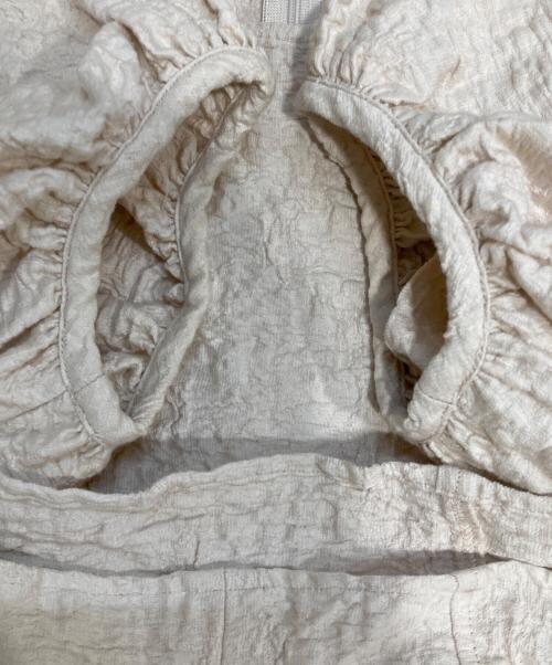 OHGA（オオガ）OHGA (オオガ) POWANリップルパフブラウス ピンク サイズ:Freeの古着・服飾アイテム