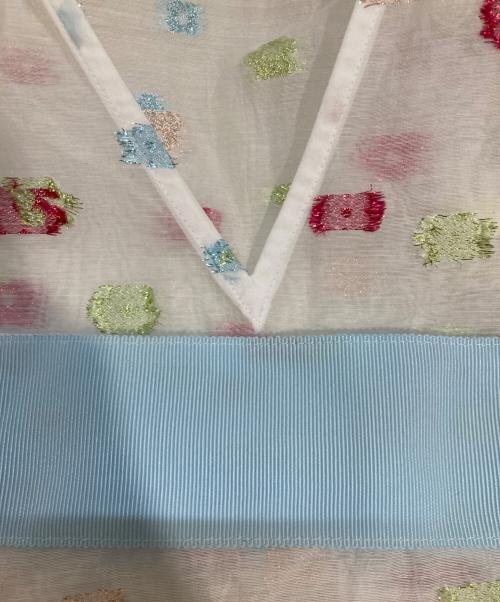 YORI（ヨリ）YORI (ヨリ) shiroconラメキャンディカラーブラウス マルチカラー サイズ:M (38)の古着・服飾アイテム