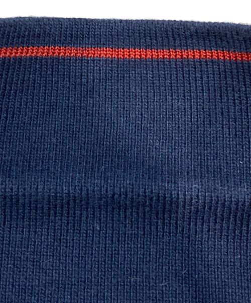 GUCCI（グッチ）GUCCI (グッチ) エンブレムデザインポロシャツ ネイビー サイズ:Mの古着・服飾アイテム