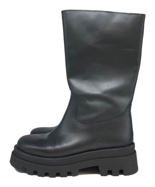 vinilo（ヴィニーロ）VINILO (ヴィニーロ) ロングブーツ ブラック サイズ:23cm(37表記）の古着・服飾アイテム