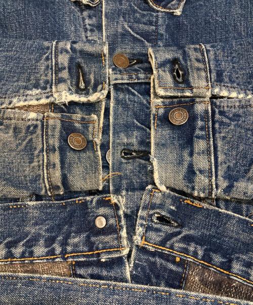LEVI'S（リーバイス）LEVI'S (リーバイス) 裏ブランケットデニムジャケット インディゴ サイズ:XL相当(身幅 約60cm)の古着・服飾アイテム