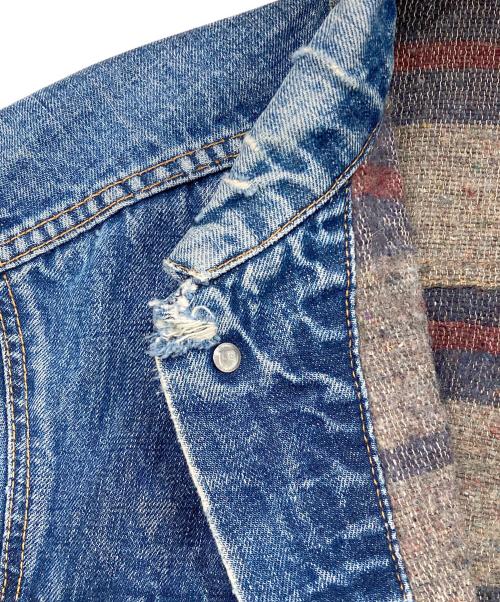 LEVI'S（リーバイス）LEVI'S (リーバイス) 裏ブランケットデニムジャケット インディゴ サイズ:XL相当(身幅 約60cm)の古着・服飾アイテム