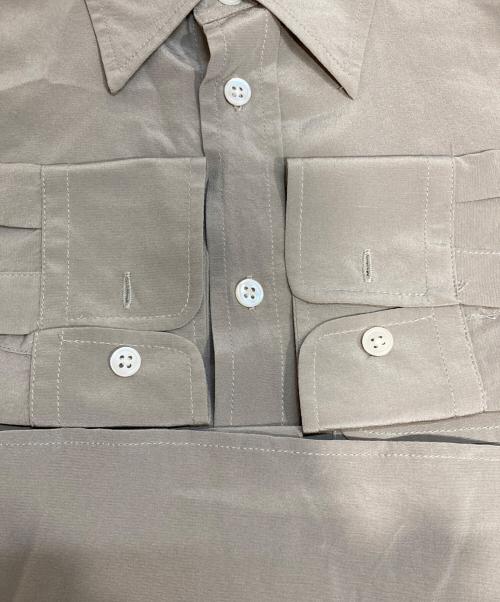 POLO RALPH LAUREN（ポロ・ラルフローレン）POLO RALPH LAUREN (ポロ・ラルフローレン) シルクシャツ ベージュ サイズ:0(S)の古着・服飾アイテム