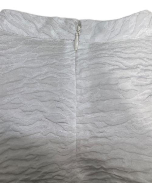 LE CIEL BLEU（ルシェルブルー）LE CIEL BLEU (ルシェルブルー) Zebra Jacquard Blouse ホワイト サイズ:M (38)の古着・服飾アイテム