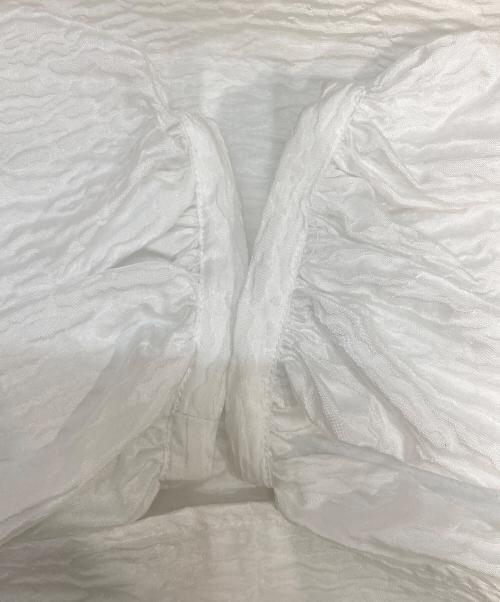 LE CIEL BLEU（ルシェルブルー）LE CIEL BLEU (ルシェルブルー) Zebra Jacquard Blouse ホワイト サイズ:M (38)の古着・服飾アイテム