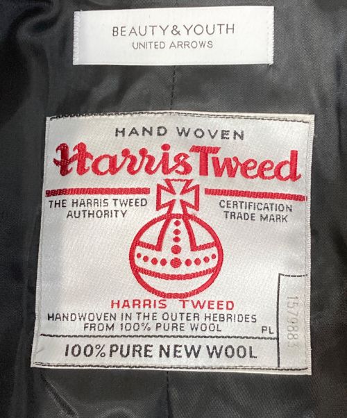 BEAUTY&YOUTH（ビューティーアンドユース）BEAUTY&YOUTH (ビューティーアンドユース) ハリスツイードチェスターコート ブラウン サイズ:Mの古着・服飾アイテム