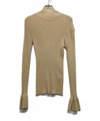 TODAYFULトゥデイフル）の古着「Flarecuffs Rib Knit」｜ベージュ