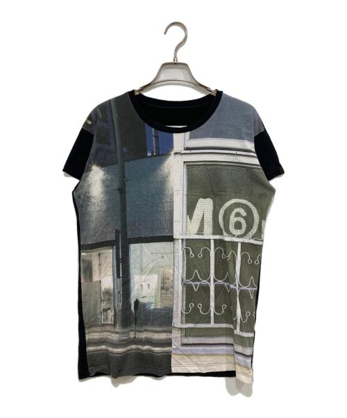 MM6 Maison Margiela（エムエムシックスメゾンマルジェラ）MM6 Maison Margiela (エムエムシックス メゾンマルジェラ) フォトプリントTシャツ ブラック サイズ:Sの古着・服飾アイテム