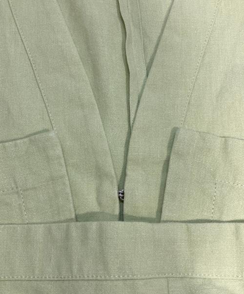 BACCA（バッカ）BACCA (バッカ) ヘンプコットンノースリーブジャケット グリーン サイズ:Sの古着・服飾アイテム