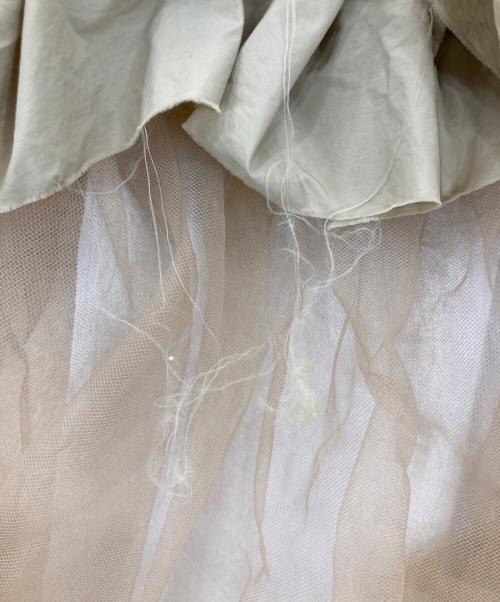 MAISON SPECIAL（メゾンスペシャル）MAISON SPECIAL (メゾンスペシャル) Raffle Tulle Layered Wrap Skirt ベージュ サイズ:Mの古着・服飾アイテム