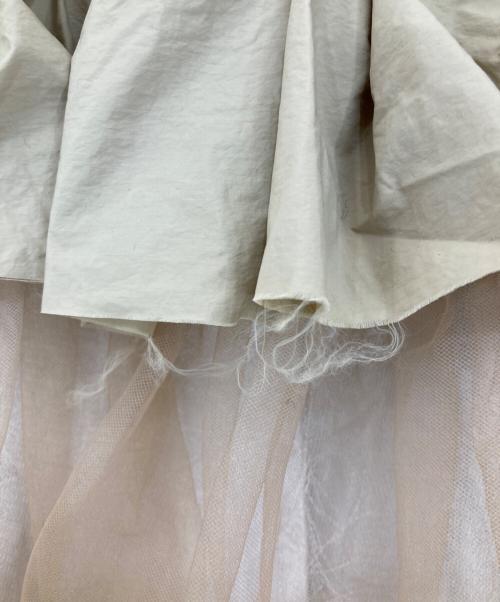 MAISON SPECIAL（メゾンスペシャル）MAISON SPECIAL (メゾンスペシャル) Raffle Tulle Layered Wrap Skirt ベージュ サイズ:Mの古着・服飾アイテム
