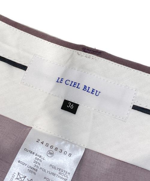 LE CIEL BLEU（ルシェルブルー）LE CIEL BLEU (ルシェルブルー) Flare Leg Tailored パープル サイズ:Sの古着・服飾アイテム