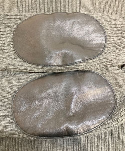 RALPH LAUREN（ラルフローレン）RALPH LAUREN (ラルフローレン) エルボーパッチロングニットワンピース グレー サイズ:Sの古着・服飾アイテム