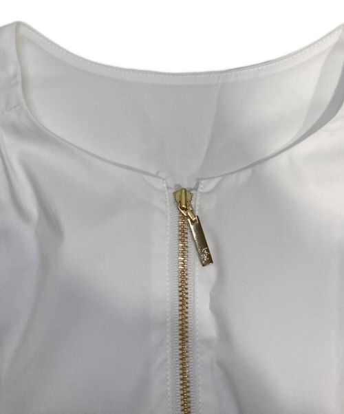 自由区（ジユウク）自由区 (ジユウク) テンセルコットンエンブロイダリージャケット ホワイト サイズ:Lの古着・服飾アイテム