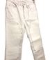 中古・古着 JOHN LAWRENCE SULLIVAN (ジョン ローレンス サリバン) LEATHER PATCH DENIM ホワイト サイズ:44：14000円