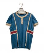 DOLCE & GABBANAドルチェ＆ガッバーナ）の古着「ヘンリーネックカットソー」｜スカイブルー