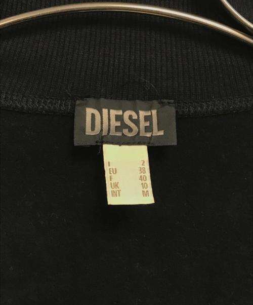 DIESEL（ディーゼル）DIESEL (ディーゼル) スウェットジップジャケット ブラック サイズ:Mの古着・服飾アイテム