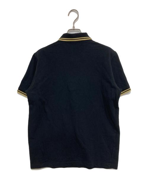 FRED PERRY（フレッドペリー）FRED PERRY (フレッドペリー) ポロシャツ ブラック×ゴールド サイズ:Lの古着・服飾アイテム