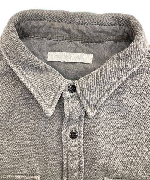 OUTERKNOWN（アウターノーン）OUTERKNOWN (アウターノーン) Chroma Blanket Shirt グレー サイズ:Lの古着・服飾アイテム